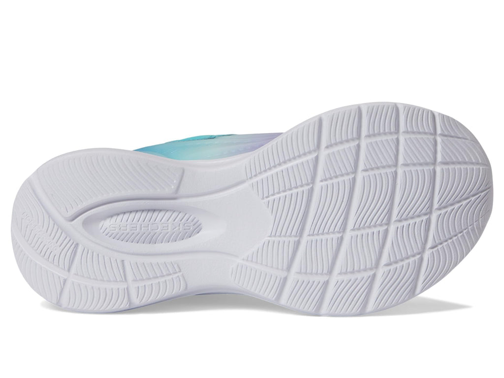 Skechers - Tenis Deportivos Girls' Microspec Advance con Cierre Adaptable y Lavables para Niña (Multicolor Degradado) (Talla 27 - 36)
