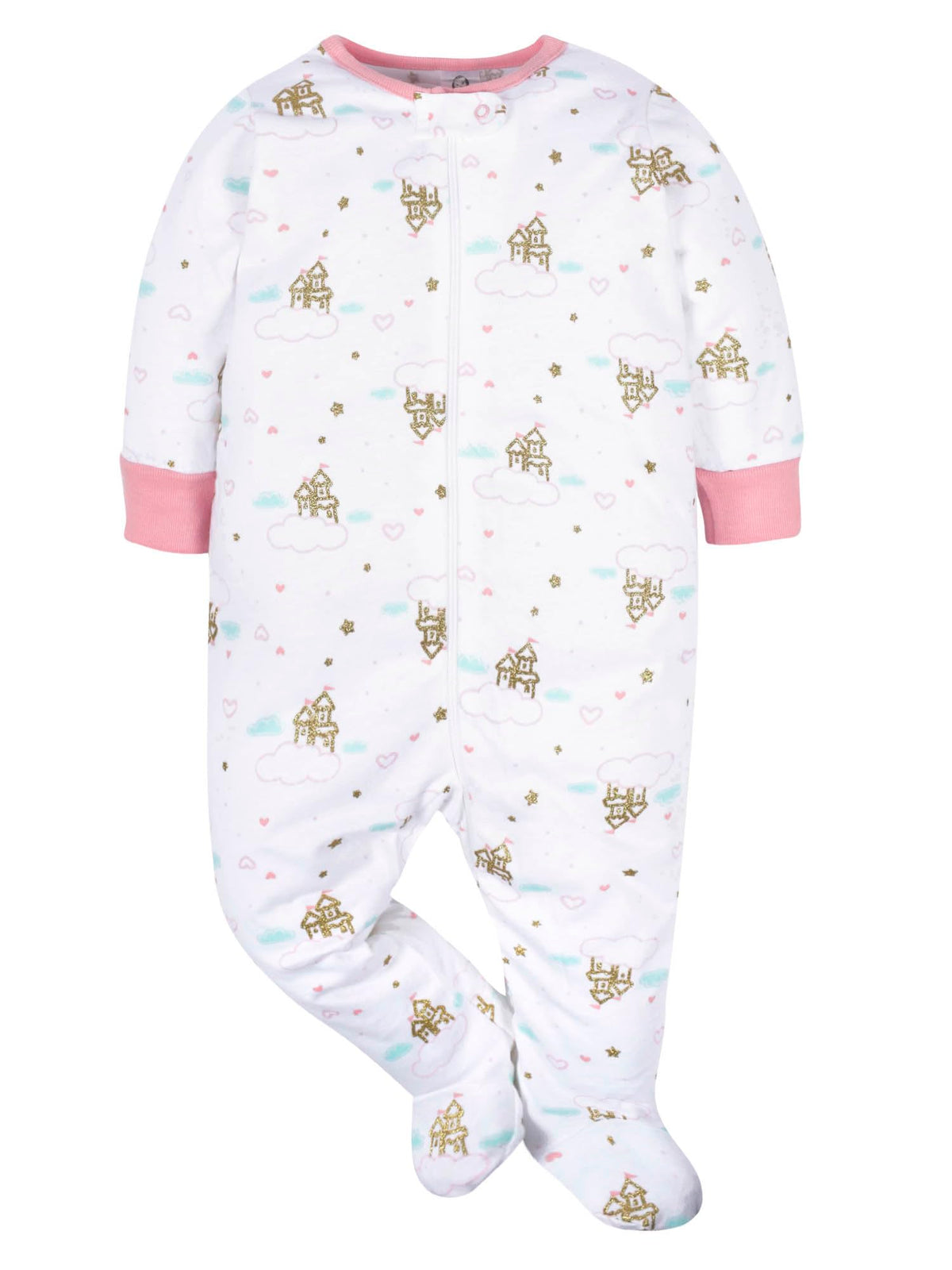 Gerber | Paquete 4 Mamelucos Sleep N' Play para Bebé Niña