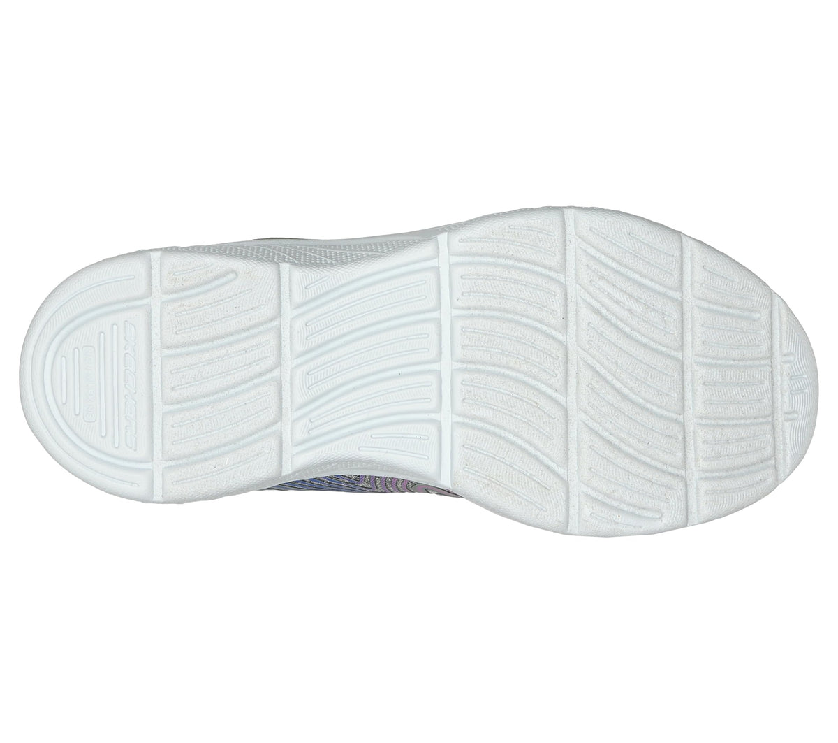 Skechers - Tenis Deportivos Girls' Microspec Advance con Cierre Adaptable y Lavables para Niña (Gris/Lavanda) (Talla 27 - 36)