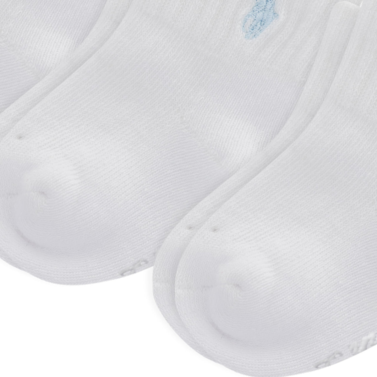 Polo Ralph Lauren | Calcetines Bebé Pack 6 Algodón Pony Bordado Azul Cielo Stay-Up Tobillero Blanco 0-24 Meses