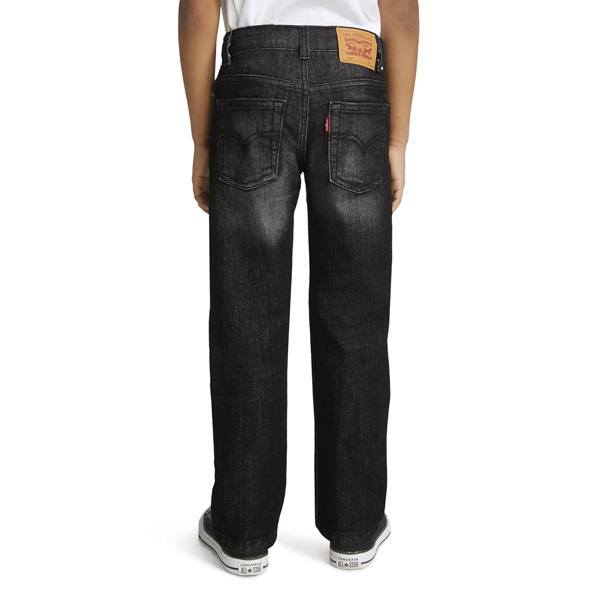 Levi's Jean 514 Recto Niño | Negro Desgastado Vintage