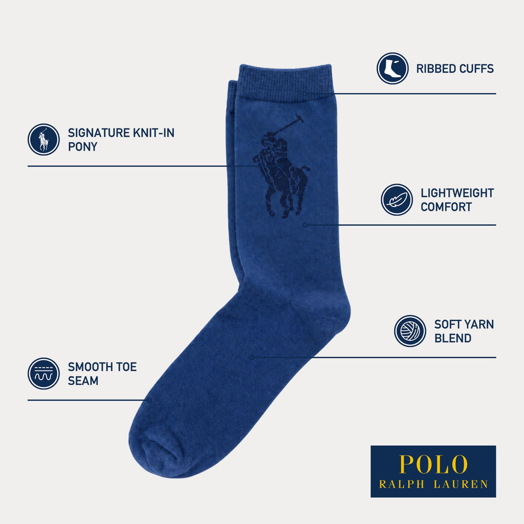 Polo Ralph Lauren | Calcetines Tobilleros Niño Candy Shop Algodón Punto Trenzado Azul Marino