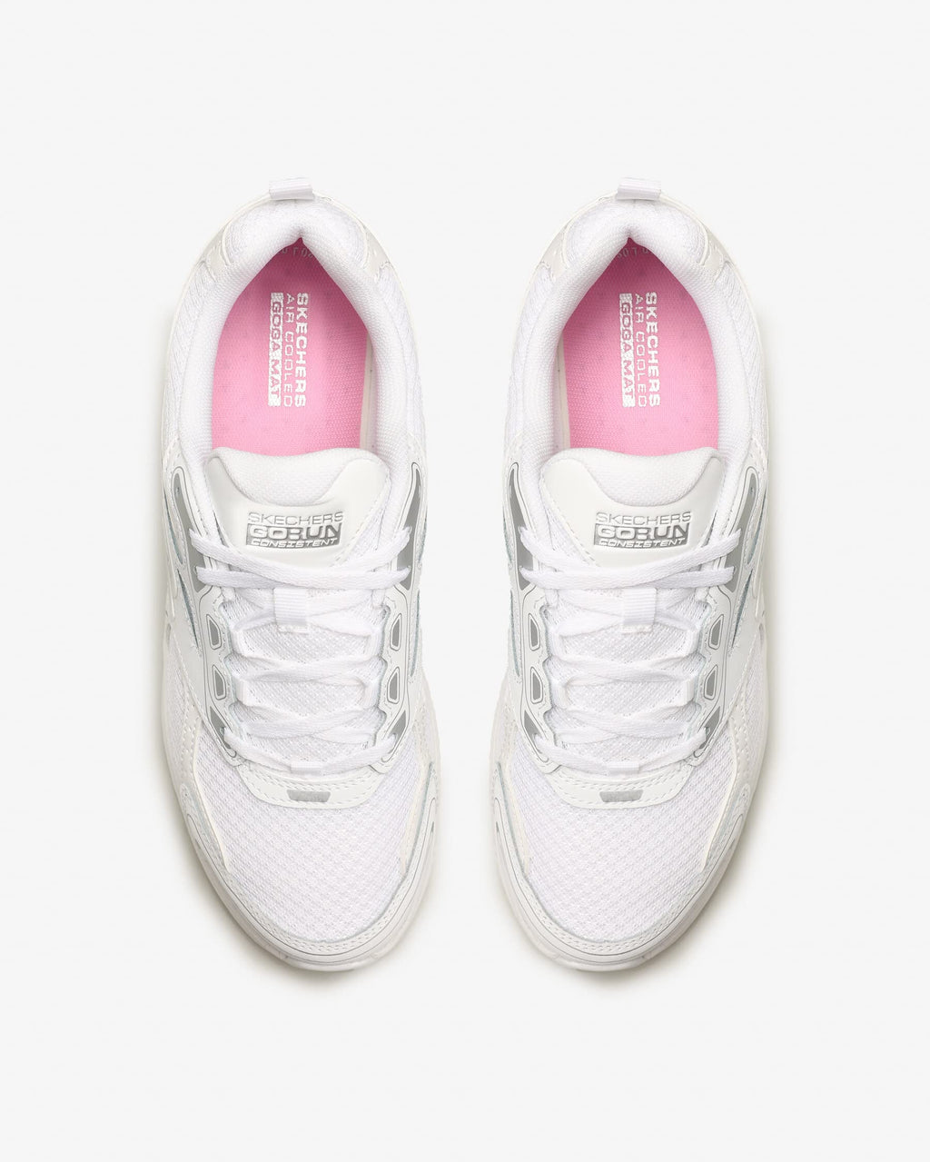Skechers -Tenis Deportivos Go Run Consistent con Amortiguación Ultraligera para Mujer (Blanco Total) (Talla Adulta 35 - 41)