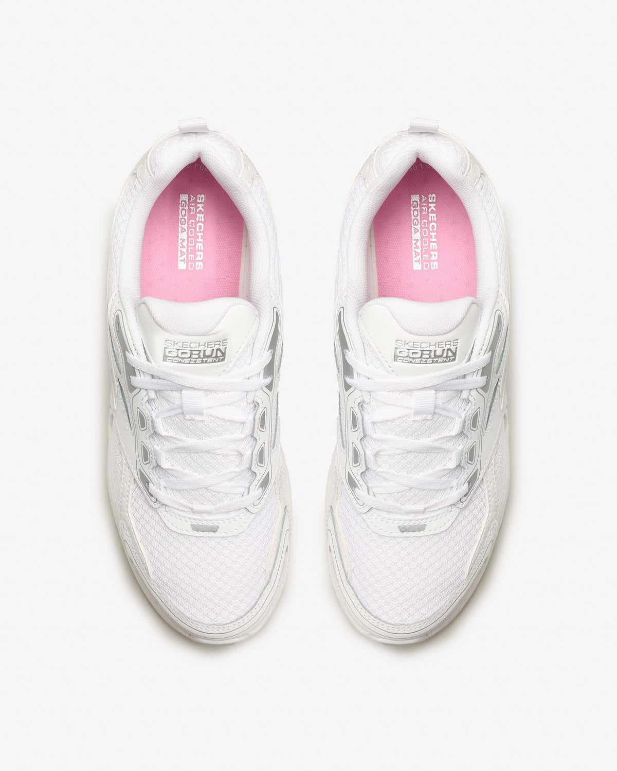 Skechers -Tenis Deportivos Go Run Consistent con Amortiguación Ultraligera para Mujer (Blanco Total) (Talla Adulta 35 - 41)