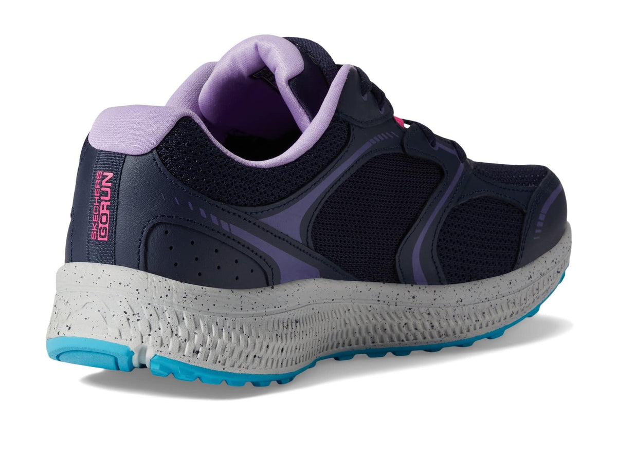 Skechers - Tenis Deportivos Go Run Consistent - Vivid Horizon con Amortiguación para Mujer (Azul Marino/Lavanda)  (Talla Adulta 35 - 41)