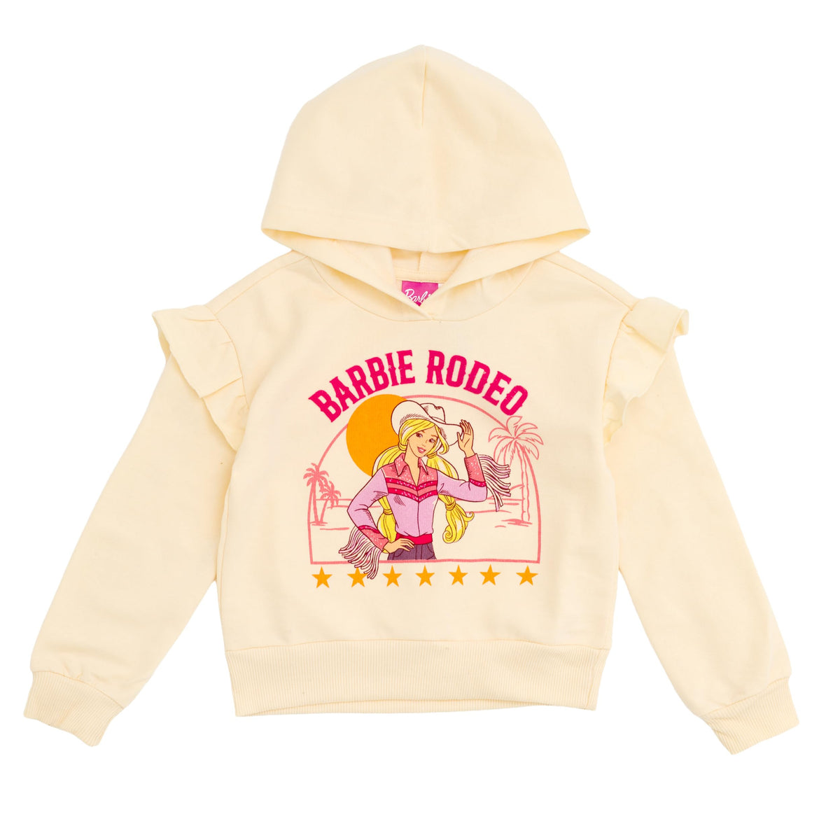 Conjunto de 2 Piezas Barbie Rodeo – Sudadera con Capucha y Leggings Estampados