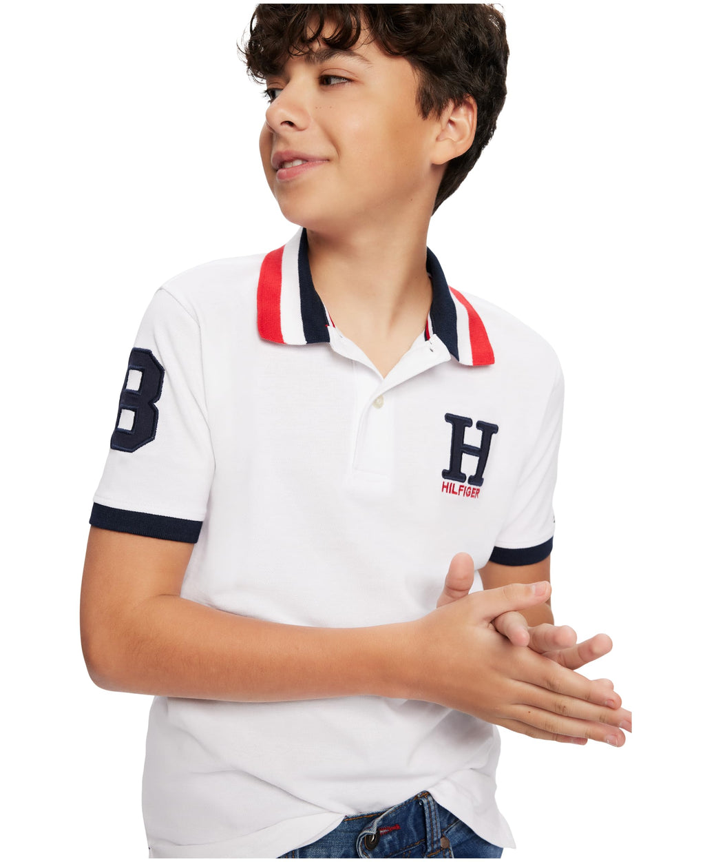 Tommy Hilfiger | Polo Piqué Matt Premium Manga Corta Blanco Niño (2T - 7T)