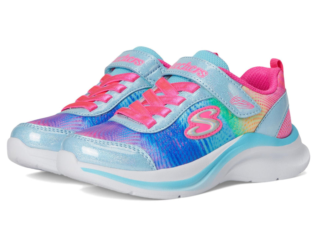 Skechers -Tenis Deportivos Girls' Aloha Dream con Cierre Adaptable y Lavables para Niña (Turquesa/Multicolor) (Solo Talla 33, 35 y 36)