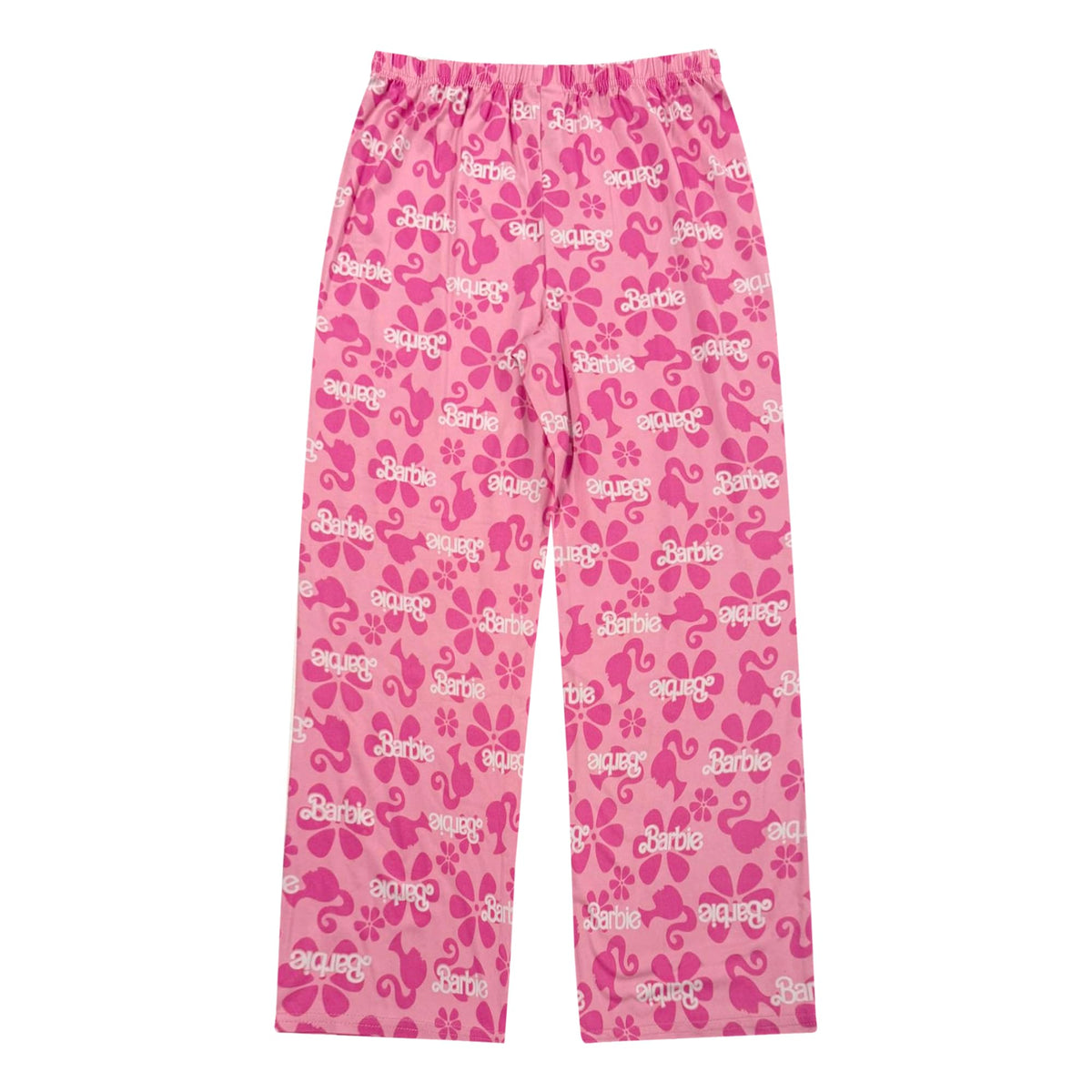 Pijama 2 Piezas Barbie Oficial Floral | Manga Corta Botones Estilo Abrigo + Pantalón | Niña Rosa (4-10 Años)