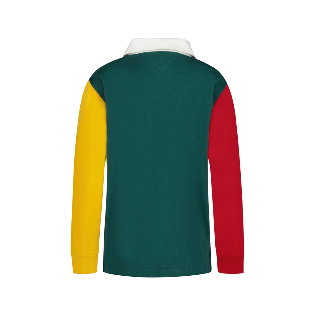 Tommy Hilfiger | Rugby Manga Larga Color Block Azul Marino Niño  (8T - 16T)