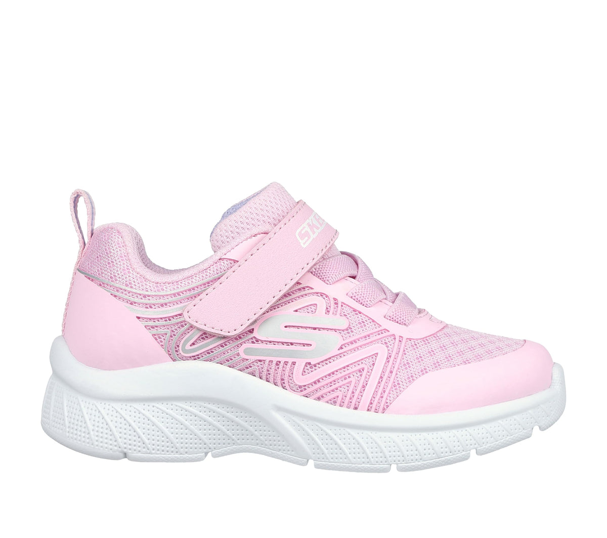Skechers - Tenis Deportivos Skechers Girls' Microspec Advance con Cierre Adaptable y Lavables para Niña (Rosa Claro) (Talla 21 - 26)