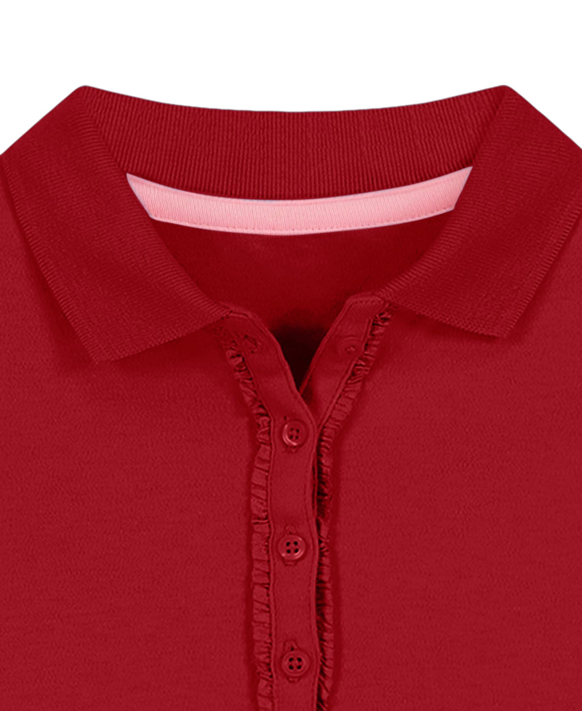 Nautica Polo Niña | Rojo • Manga Larga con Volantes