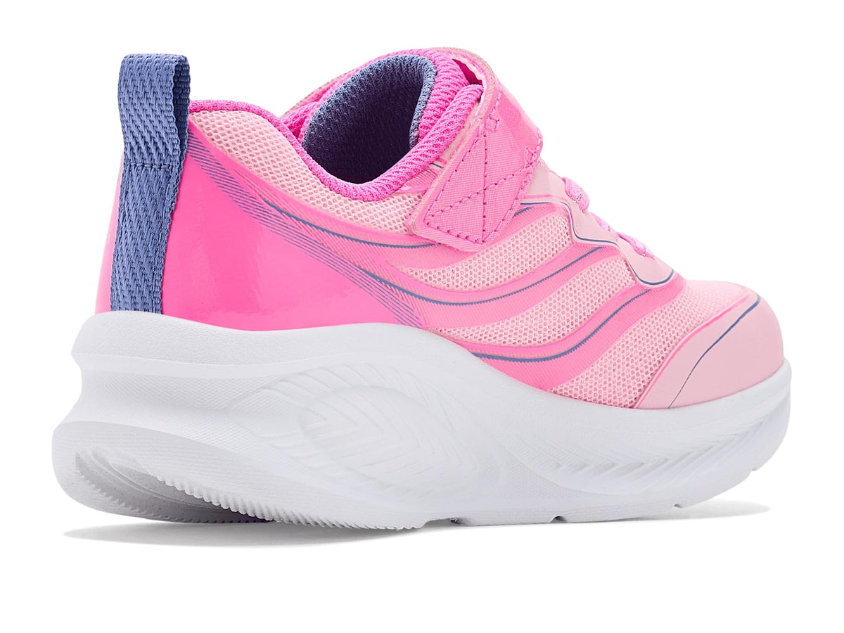Skechers - Tenis Deportivos con Luces LED Kids' Cosmic Glow 2.0 con Cierre Adaptable para Niña (Rosa/Multicolor) (Talla 28 - 35)