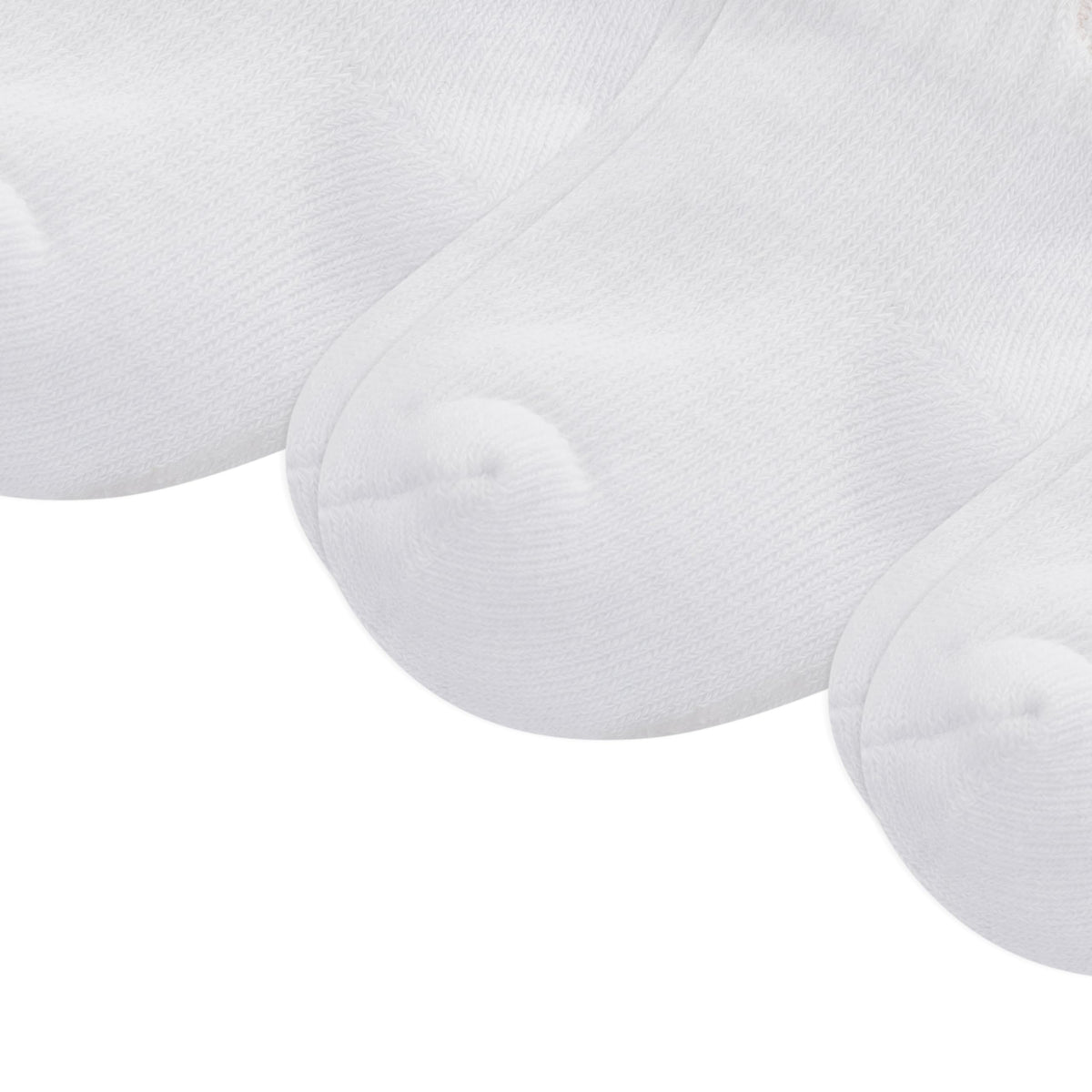 Polo Ralph Lauren | Calcetines Bebé Niña Pack 6 Algodón Pony Bordado Stay-Up Tobillero Blanco Rosa 0-24 Meses
