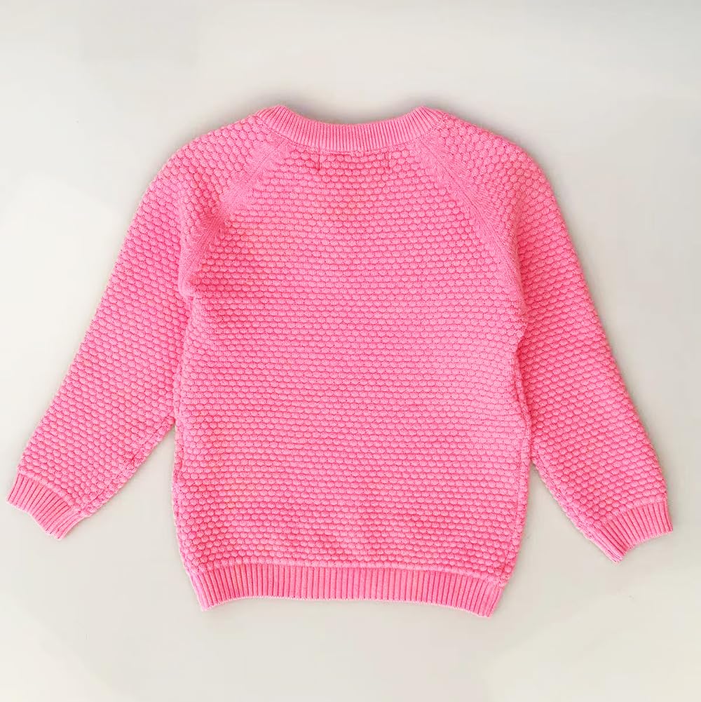 Conjunto 2 Piezas para Niña: Suéter Rosa con Estrellas Bordadas y Jeans Jogger con Estrellas