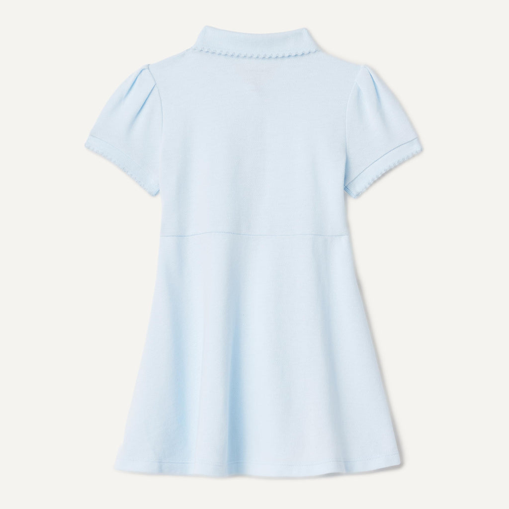 Amazon Essentials Vestido Polo Piqué Niña | Azul Claro