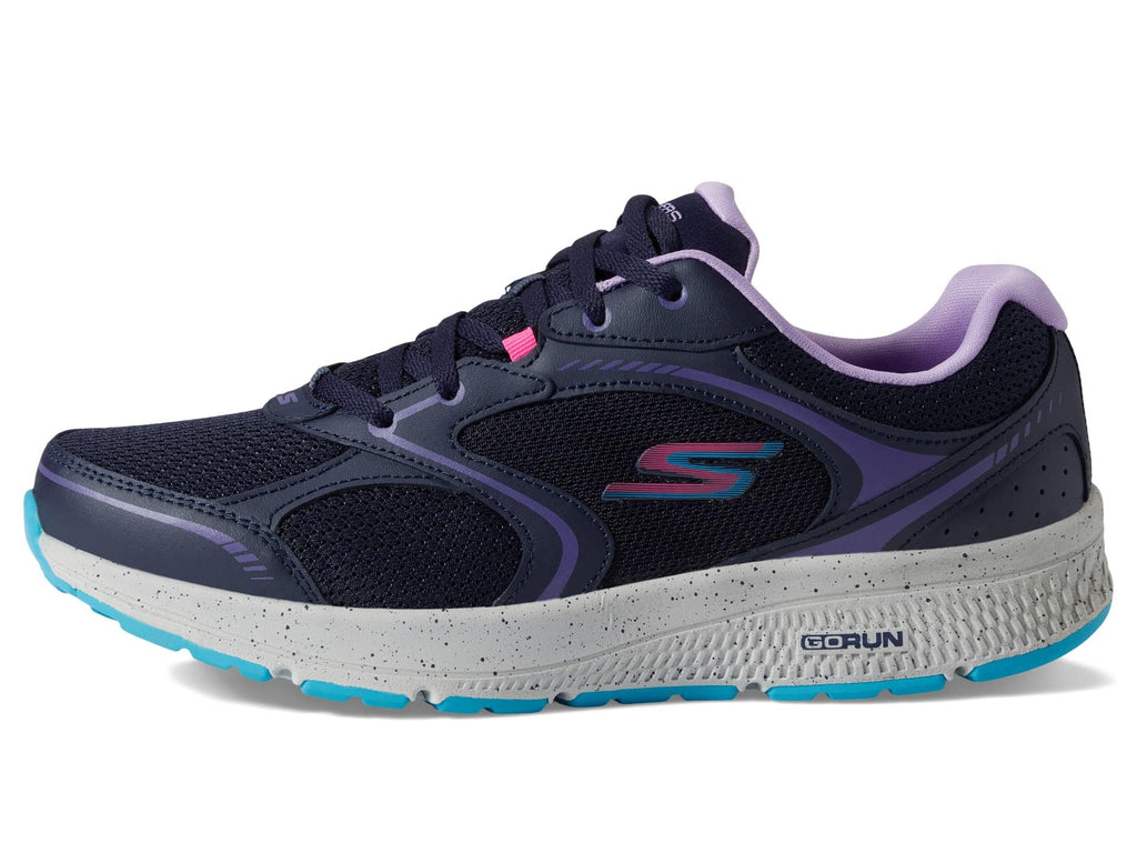 Skechers - Tenis Deportivos Go Run Consistent - Vivid Horizon con Amortiguación para Mujer (Azul Marino/Lavanda)  (Talla Adulta 35 - 41)