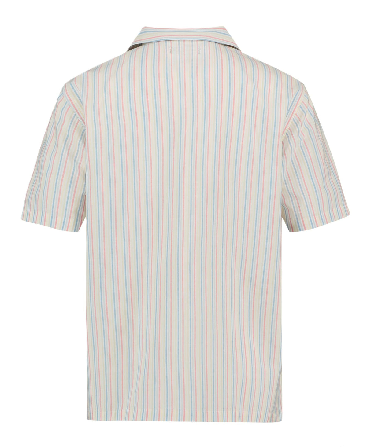 Nautica | Camisa Manga Corta Rayas Finas Resort Blanco Multicolor Niño  (8T - 16T)