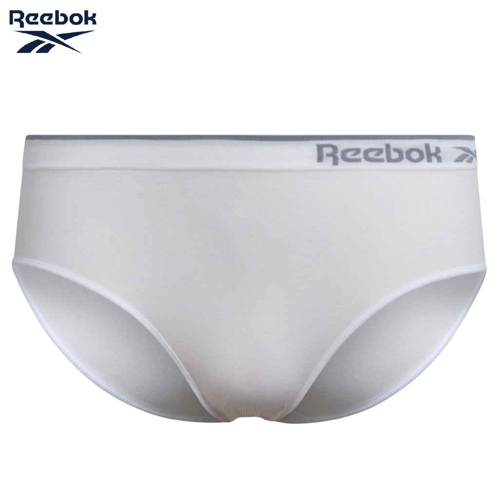Reebok | Panty Hipster Nina Pack 10 | 93% Nylon 7% Spandex | Sin Costuras | Sin Etiqueta | Absorbe Humedad | Transpirable | Navy + Blanco + Rosa Carmin + Rayas  (6 - 16T)