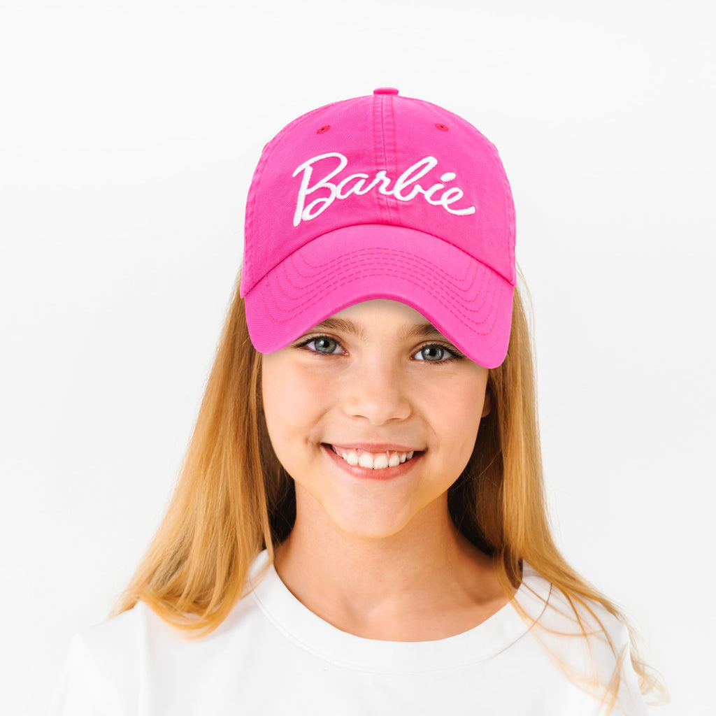 Gorra Barbie Lentejuelas Plateadas para Niñas — Talla Única Ajustable