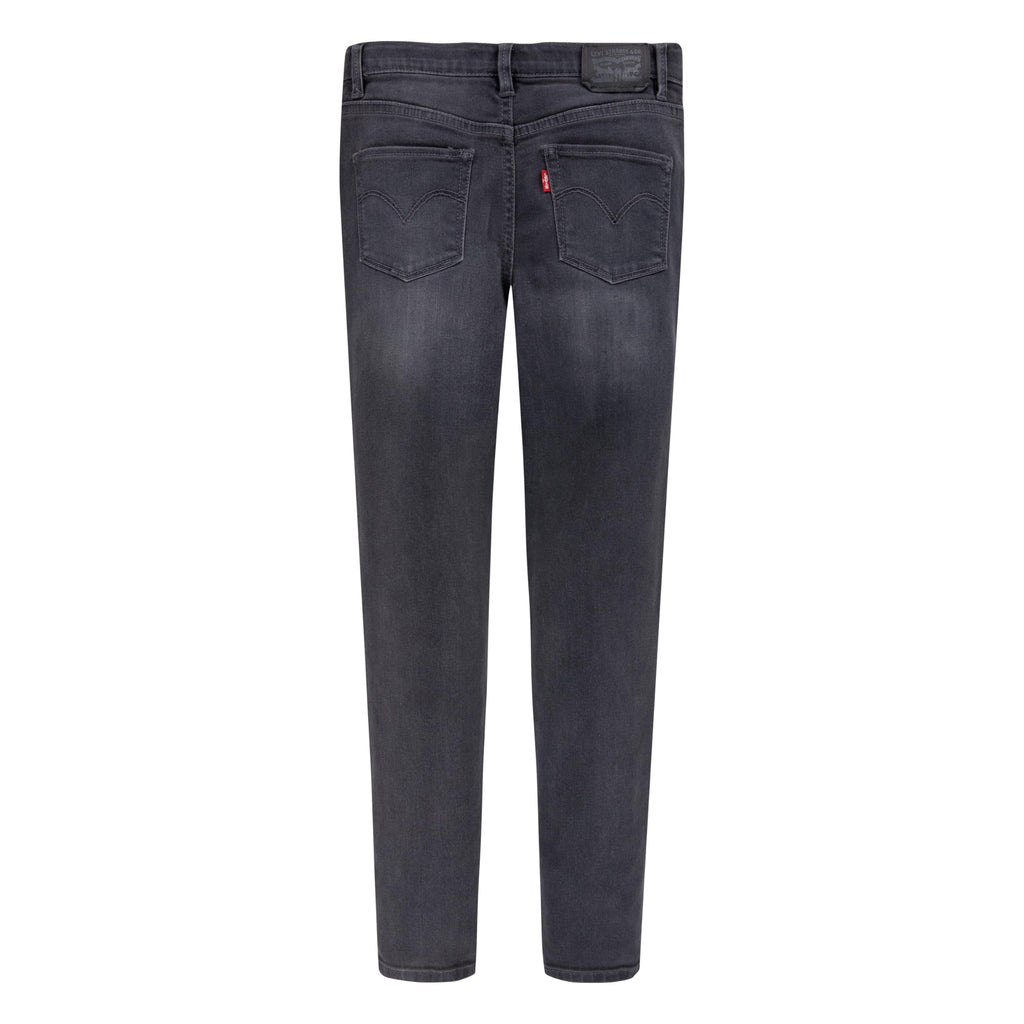 Jean 710 Super Skinny Levi's | Gris Carbón + Denim Sostenible Repreve Reciclado + Cintura Ajustable | Niña (2T - 16T)