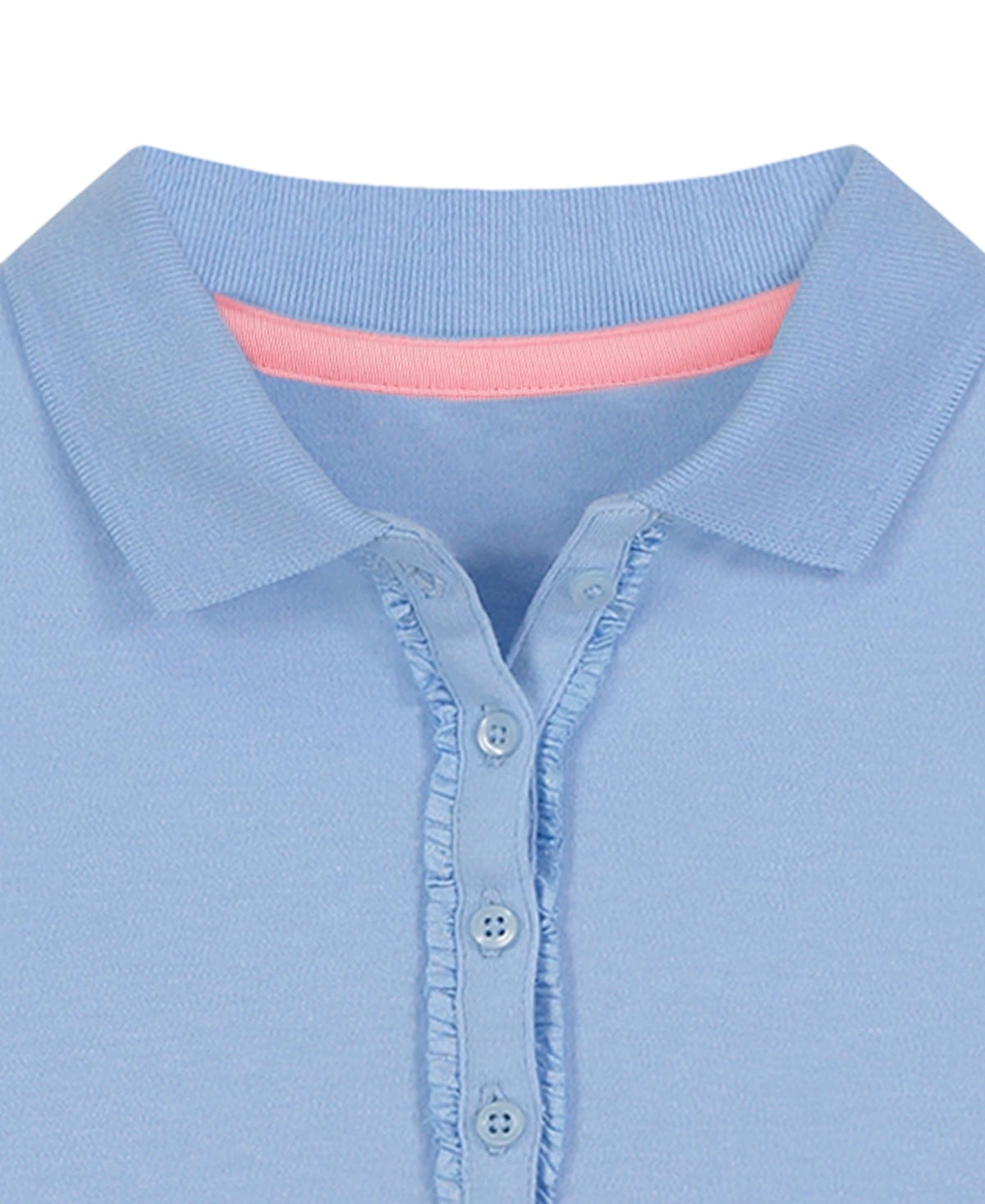 Nautica Polo Niña | Azul Celeste • Manga Larga con Volantes