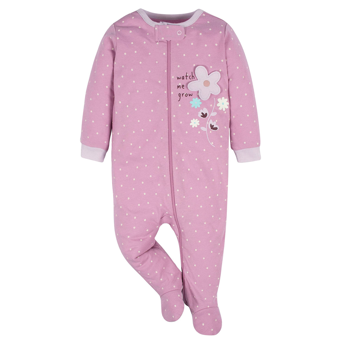 Gerber | Paquete 4 Mamelucos Sleep N' Play para Bebé Niña