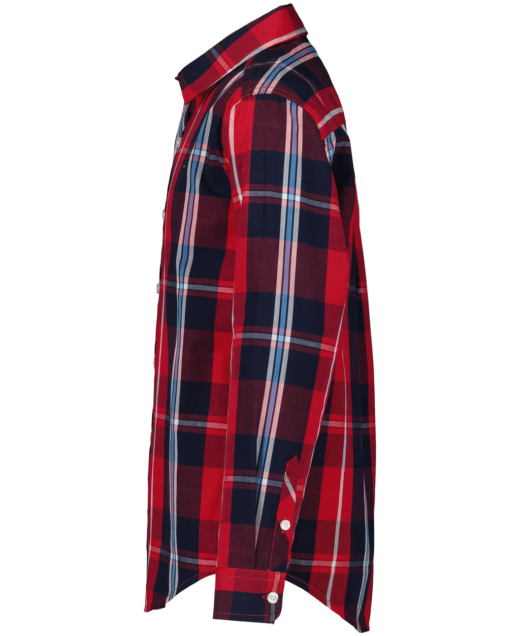 Tommy Hilfiger | Camisa Casual Manga Larga Cuadros Scooter Rojo Niño (8T)