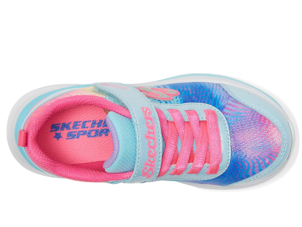 Skechers -Tenis Deportivos Girls' Aloha Dream con Cierre Adaptable y Lavables para Niña (Turquesa/Multicolor) (Solo Talla 33, 35 y 36)