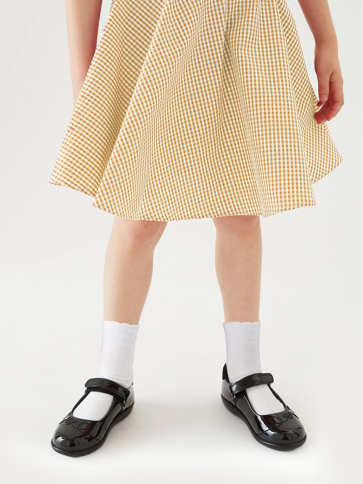 Cotton Day | Calcetines Niña Pack 5 Pares Festoneados Scallop Top Elegantes Blanco Algodón Peinado Oeko-Tex Puntera Sin Costuras (2 - 12T)
