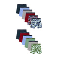 Hanes | Bóxers Niño Grande Pack 12 Algodón Absorbente Camo Rojo Azul Salvia Comfort Flex (6T - 16T)