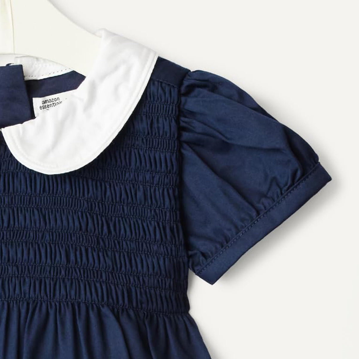 Amazon Essentials x Sofia Grainge | Vestido Satén Algodón Niña - Azul Marino