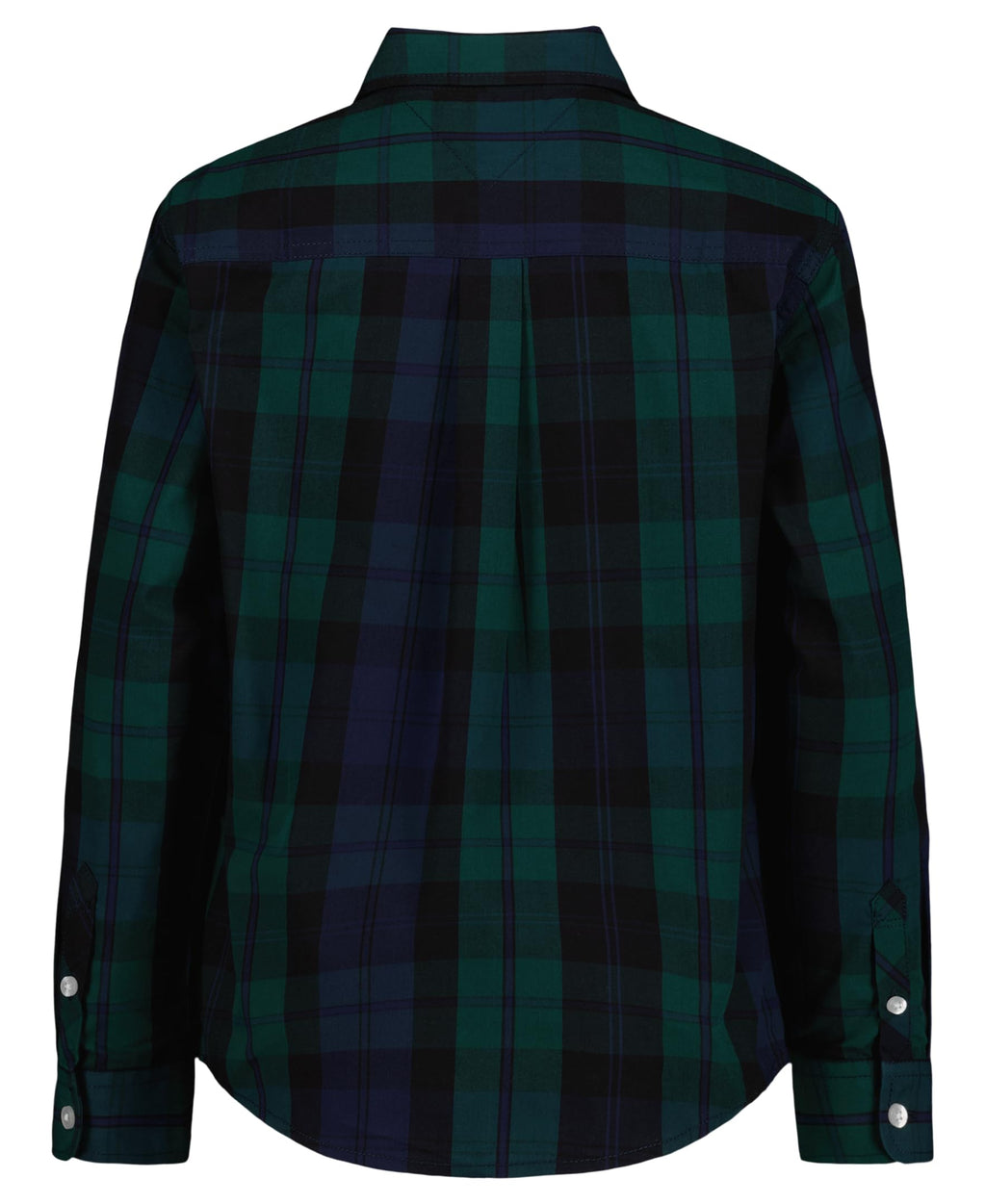 Tommy Hilfiger | Camisa Casual Manga Larga Blackwatch Verde Marino Niño (Solo 8T)