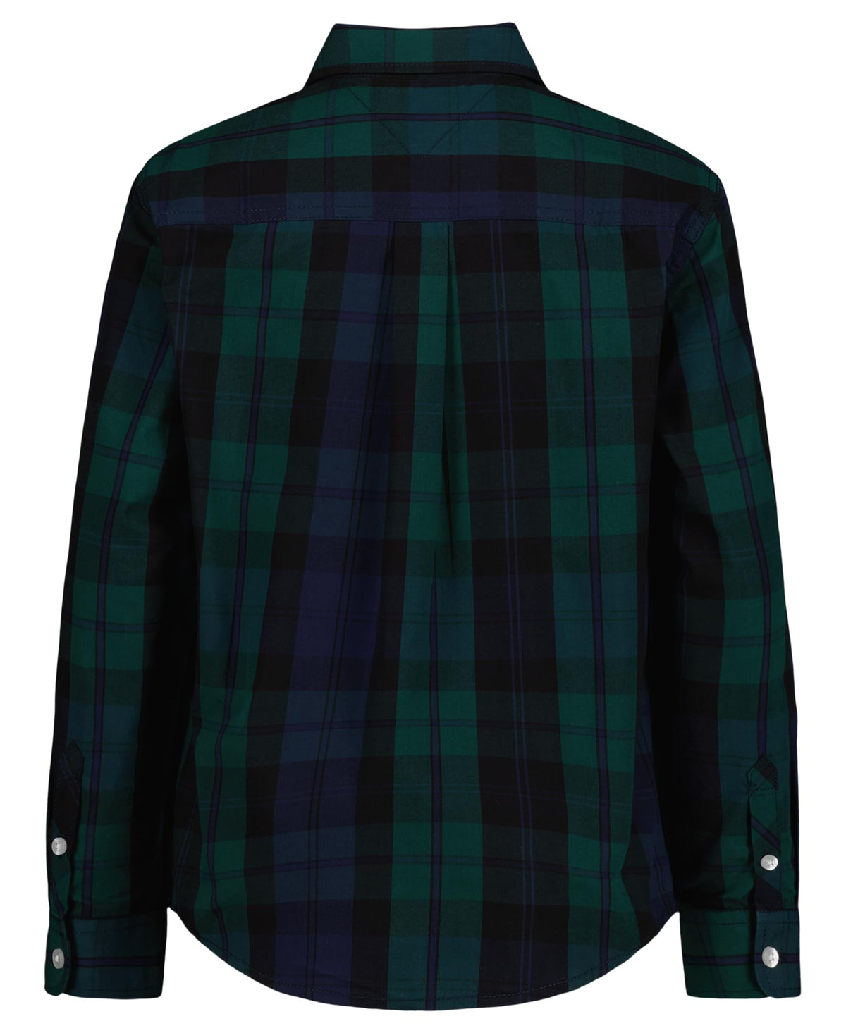 Tommy Hilfiger | Camisa Casual Manga Larga Blackwatch Verde Marino Niño (Solo 8T)