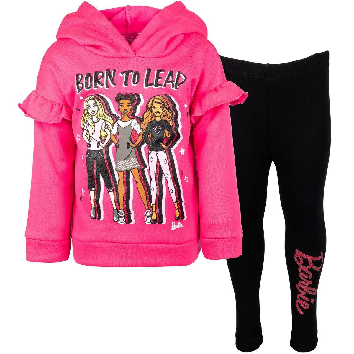 Conjunto Barbie para Niña – Sudadera con Capucha y Leggings