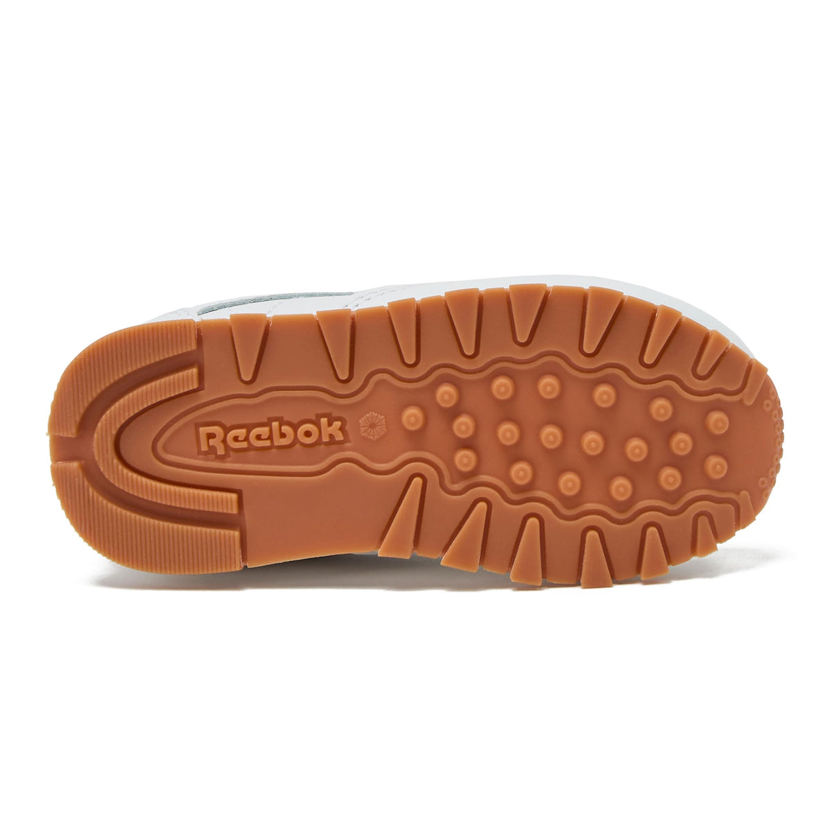 Reebok  -Tenis Casuales de Piel Classic Leather con Cordones para Niños (Blanco/Suela de Goma) (Talla 20 - 26)