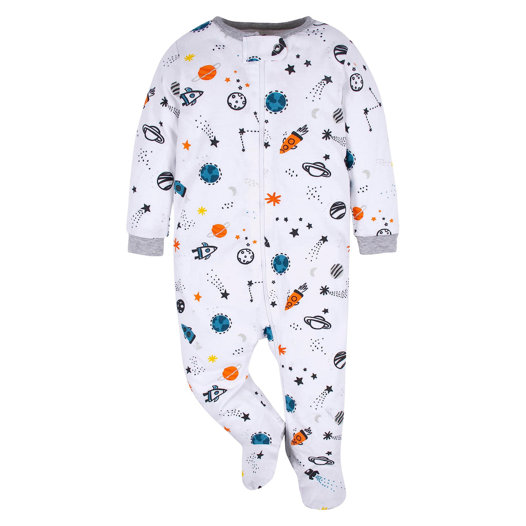 Gerber | Paquete 4 Pijamas Sleep N' Play con Pies Bebé Niño
