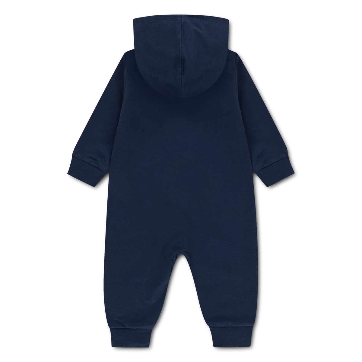 Mono con Capucha y Cremallera Nike Essentials | Rizo Francés | Azul Navy | Bebé/Niño (3M, 6M, y 18M)