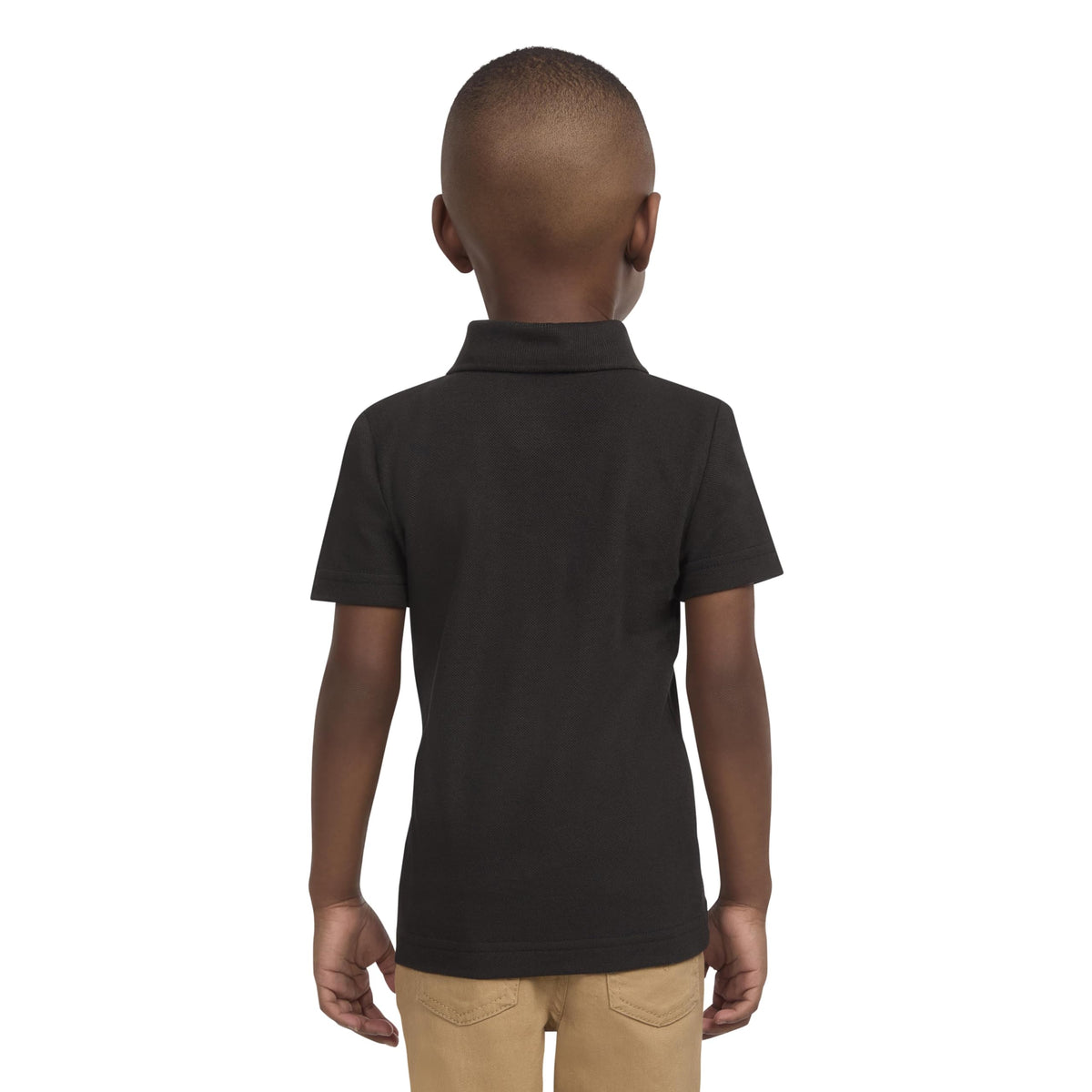 Levi's | Polo Manga Corta Sólido Negro Niño (4T - 7T)