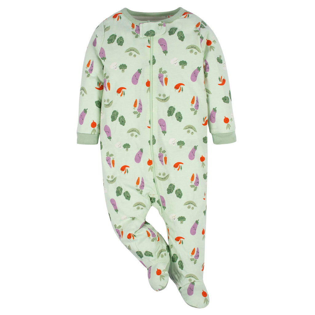 Gerber | Paquete 4 Mamelucos Sleep N' Play para Bebé Niña