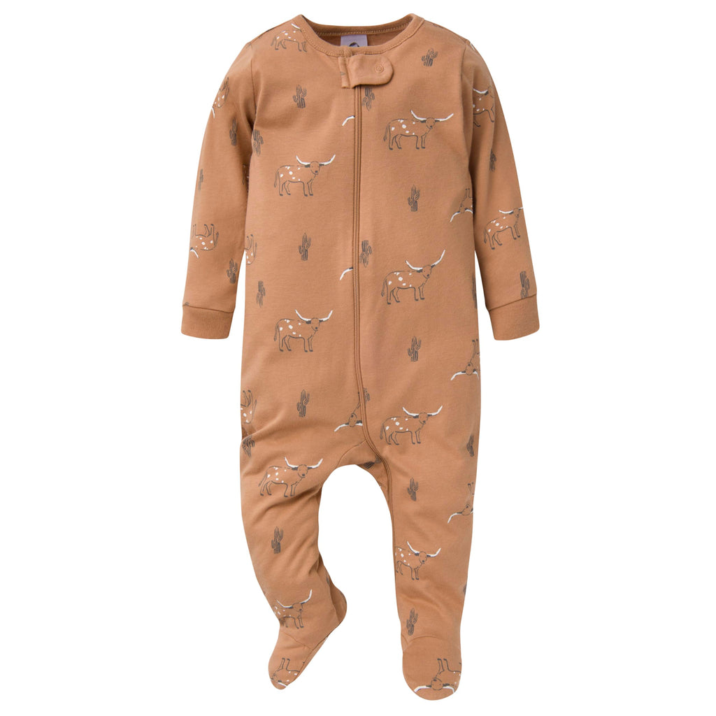 Gerber | Paquete 4 Pijamas Sleep N' Play con Pies Bebé Niño