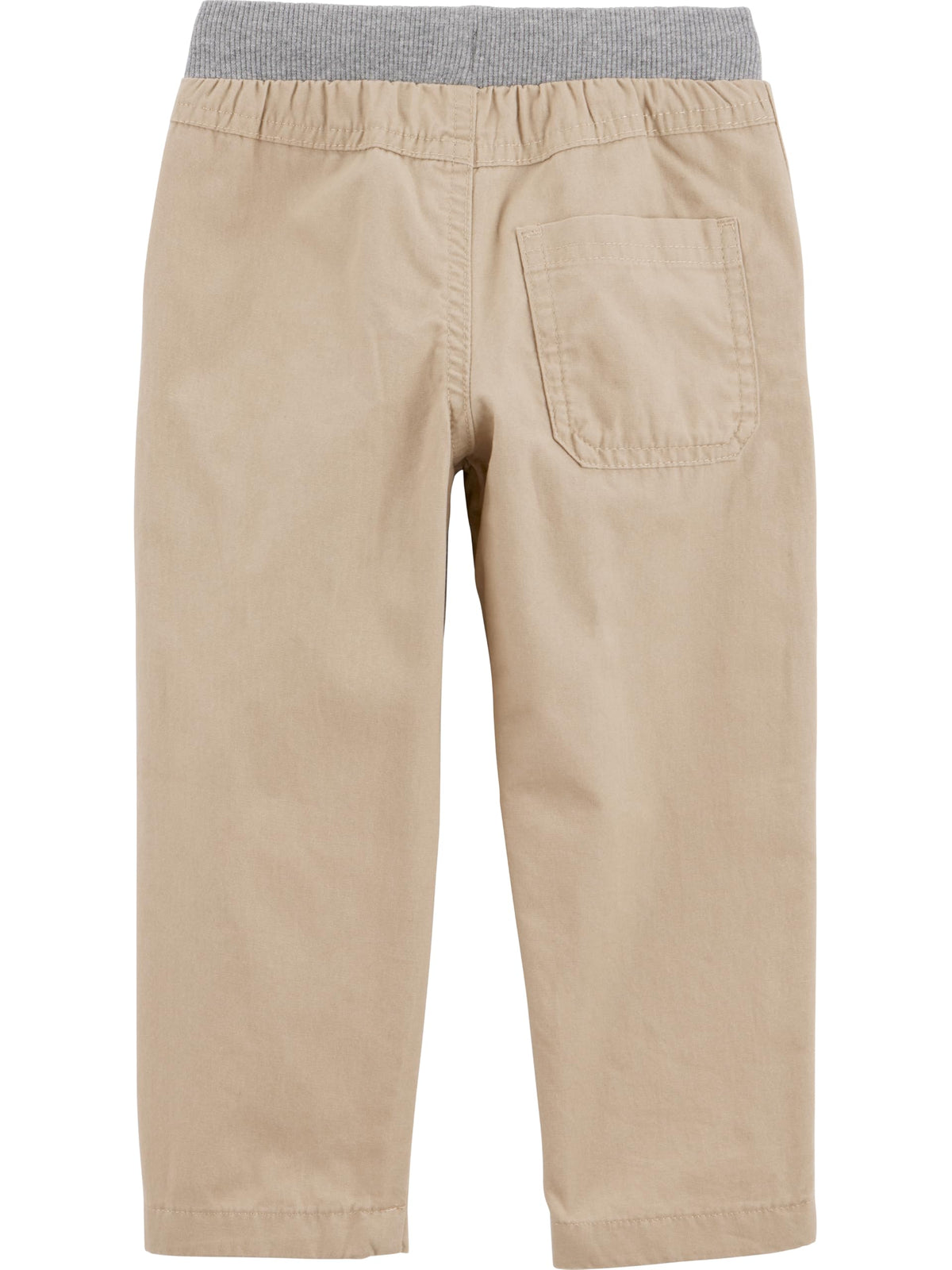 Simple Joys by Carter's Pack 2 Pantalones Pull-On Niño | Corte Cónico Clásico — Kaki Claro + Azul Marino • Cintura Elástica con Cordón