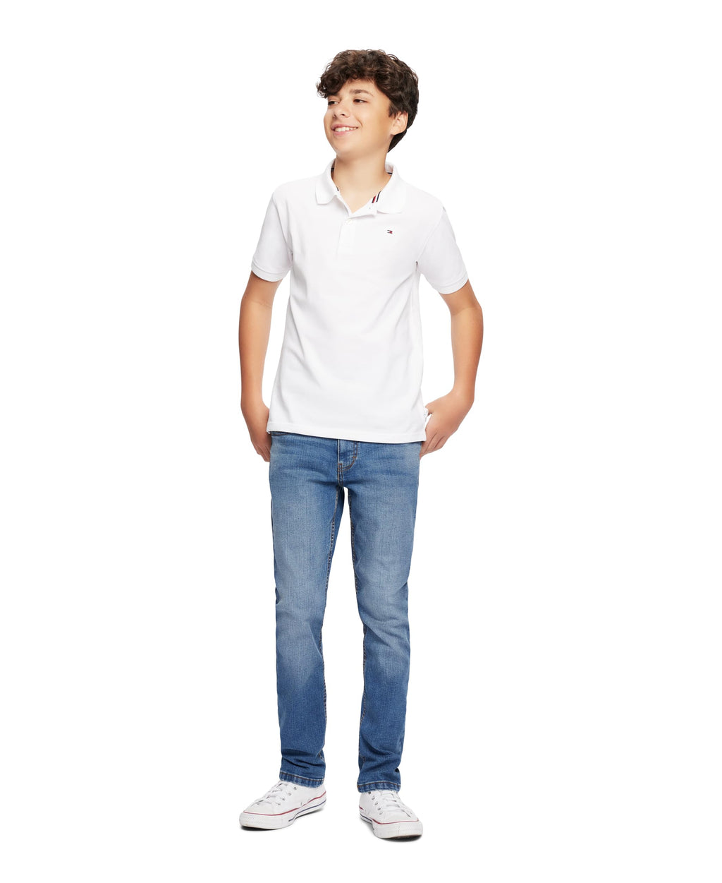 Tommy Hilfiger | Polo Ivy Stretch Manga Corta Blanco Niño (2T - 7T)