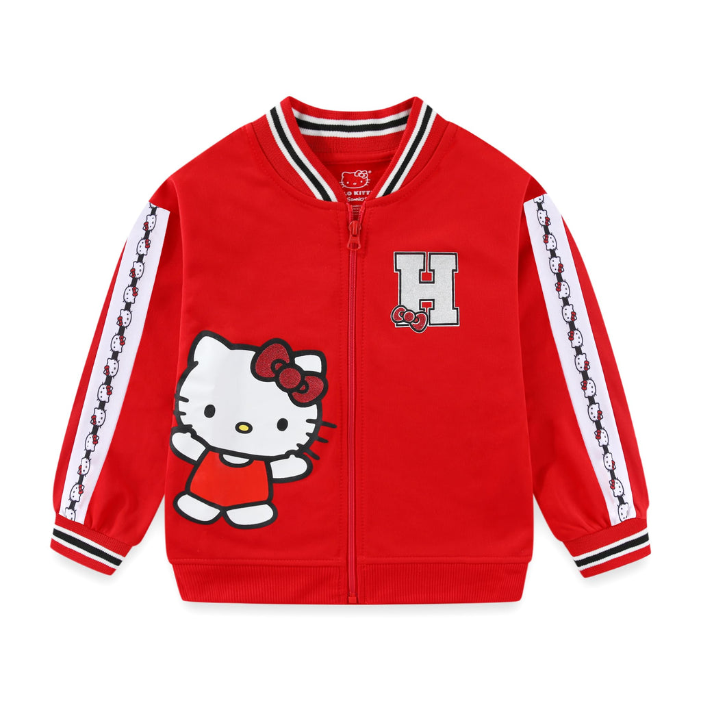 Conjunto Hello Kitty para Niña – Chaqueta con Cremallera y Pantalones