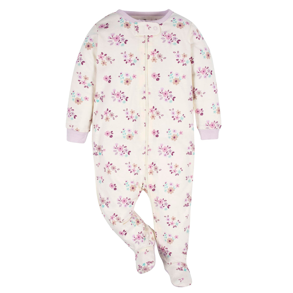Gerber | Paquete 4 Mamelucos Sleep N' Play para Bebé Niña