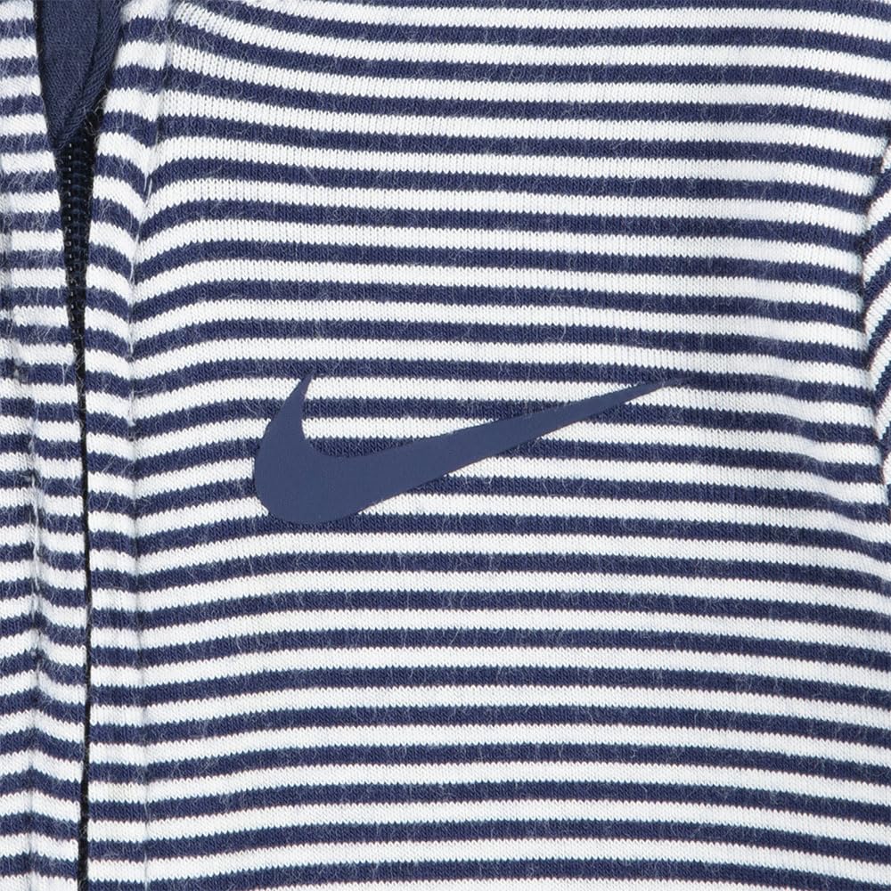 Mono con Pies Manga Larga Nike Essentials | Rayas Azul Navy/Blanco | Midnight Navy | Bebé/Niño (0M - 9M)