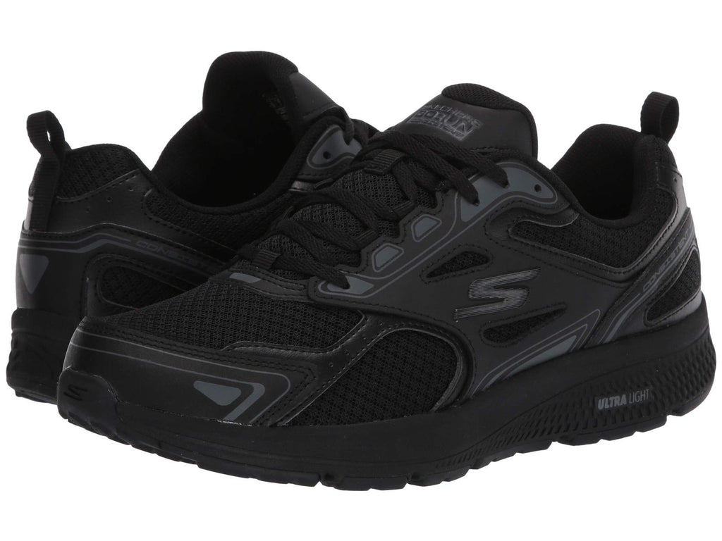 Skechers -Tenis Deportivos Go Run Consistent con Amortiguación Ultraligera para Mujer (Negro Total) (Talla Adulta 35 - 41)