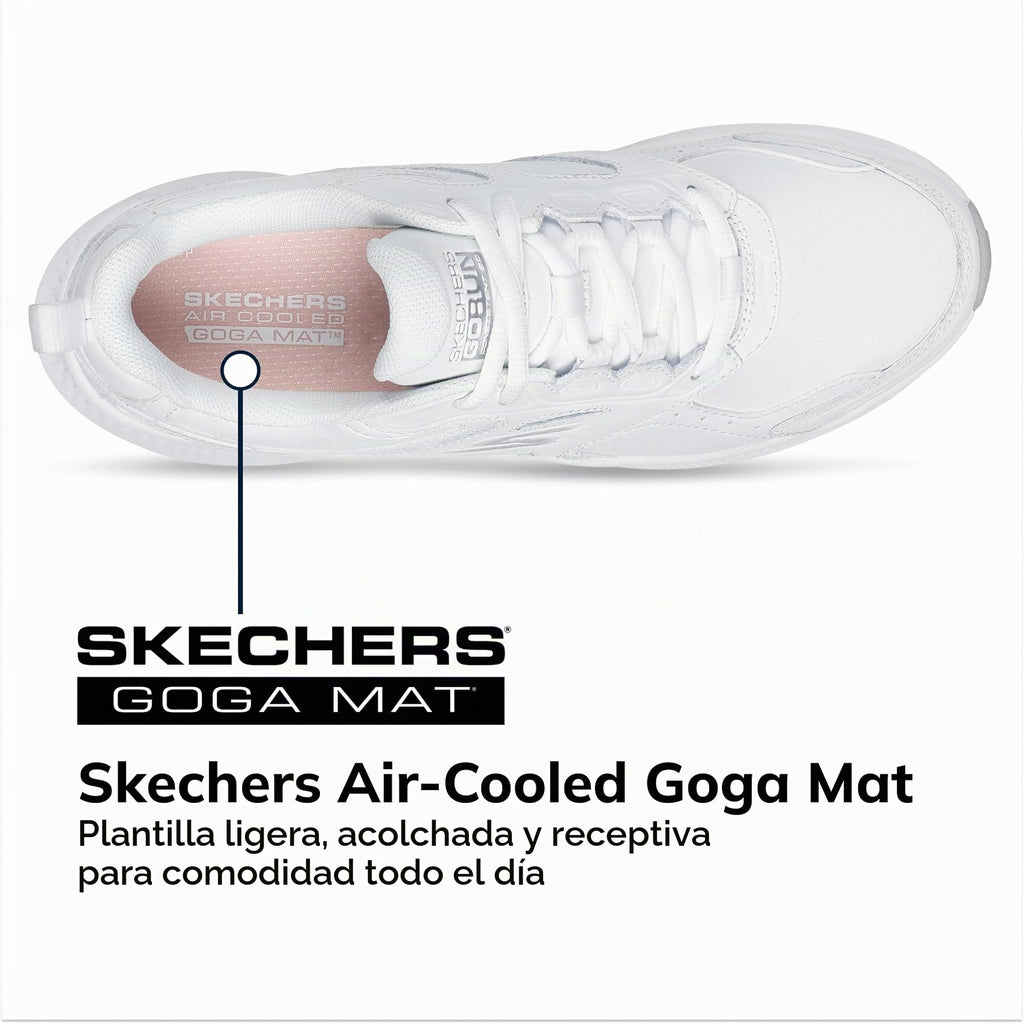 Skechers - Tenis Deportivos para Correr y Senderismo Go Run Consistent 2.0 Sumpter Trail para Mujer (Blanco) (Talla Adulta 35 - 41)