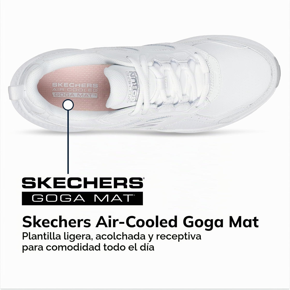 Skechers - Tenis Deportivos para Correr y Senderismo Go Run Consistent 2.0 Sumpter Trail para Mujer (Blanco) (Talla Adulta 35 - 41)