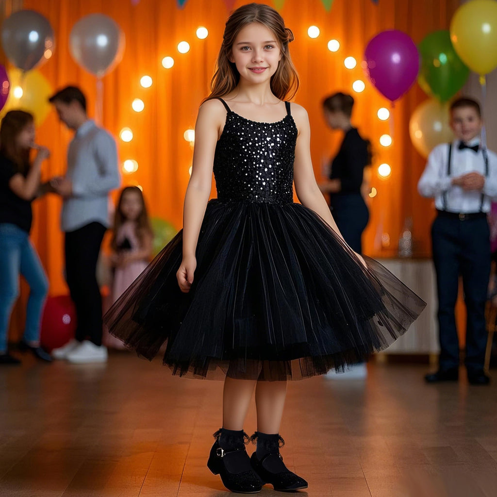 Pistha | Calcetines Nina Pack 3 Pares Volantes Encaje Doble Capa Negro Tobillero Algodon Princesa Uniforme Oscuro Boda (1 - 15T)
